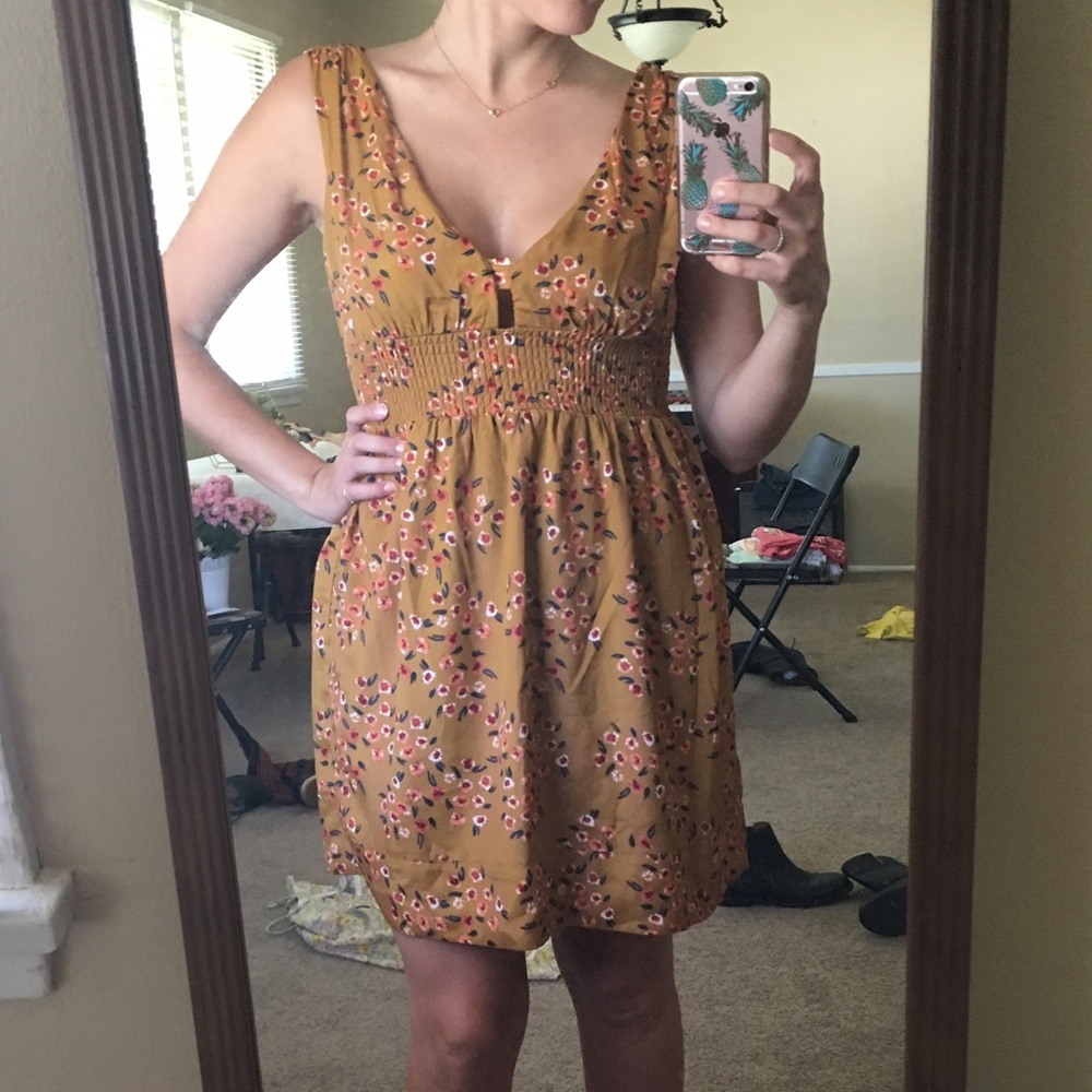 Brand new mustard color dress - Picture 4 of 4