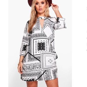 Boohoo Plus Wrap Shirt Dress.