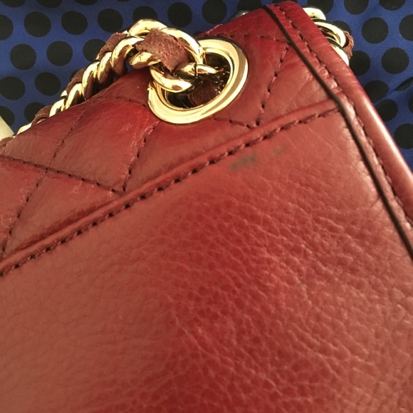 Rebecca minkoff burgandy quilted cross body bag - Picture 5 of 5