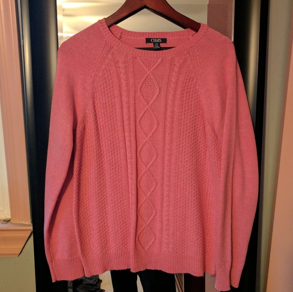 Chaps women's Pink Size Medium sweater