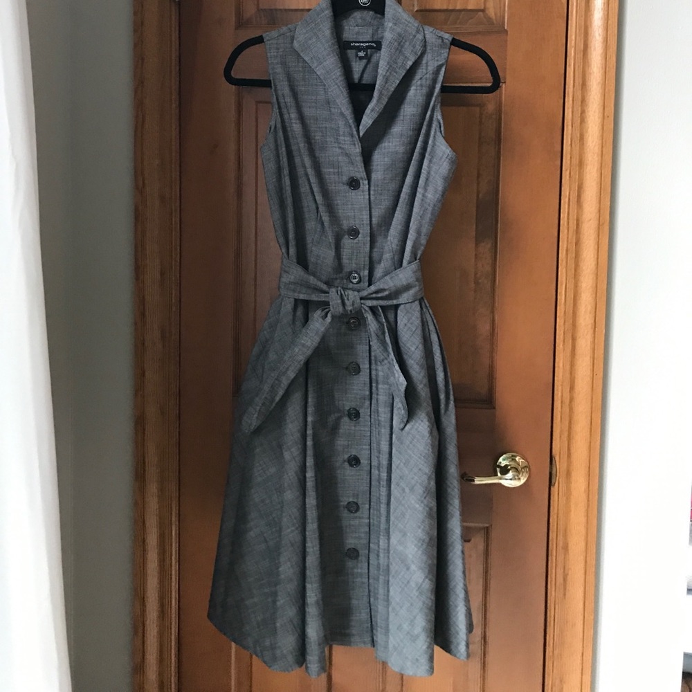 Fabulous fit and flare gray dress! NWOT
