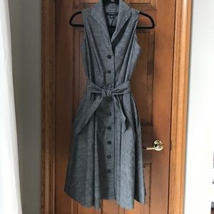 Fabulous fit and flare gray dress! NWOT