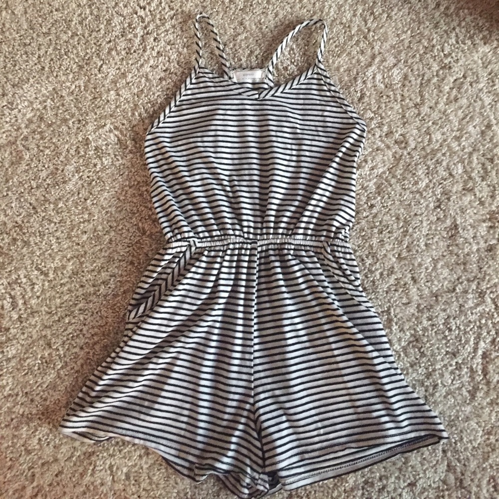 striped romper