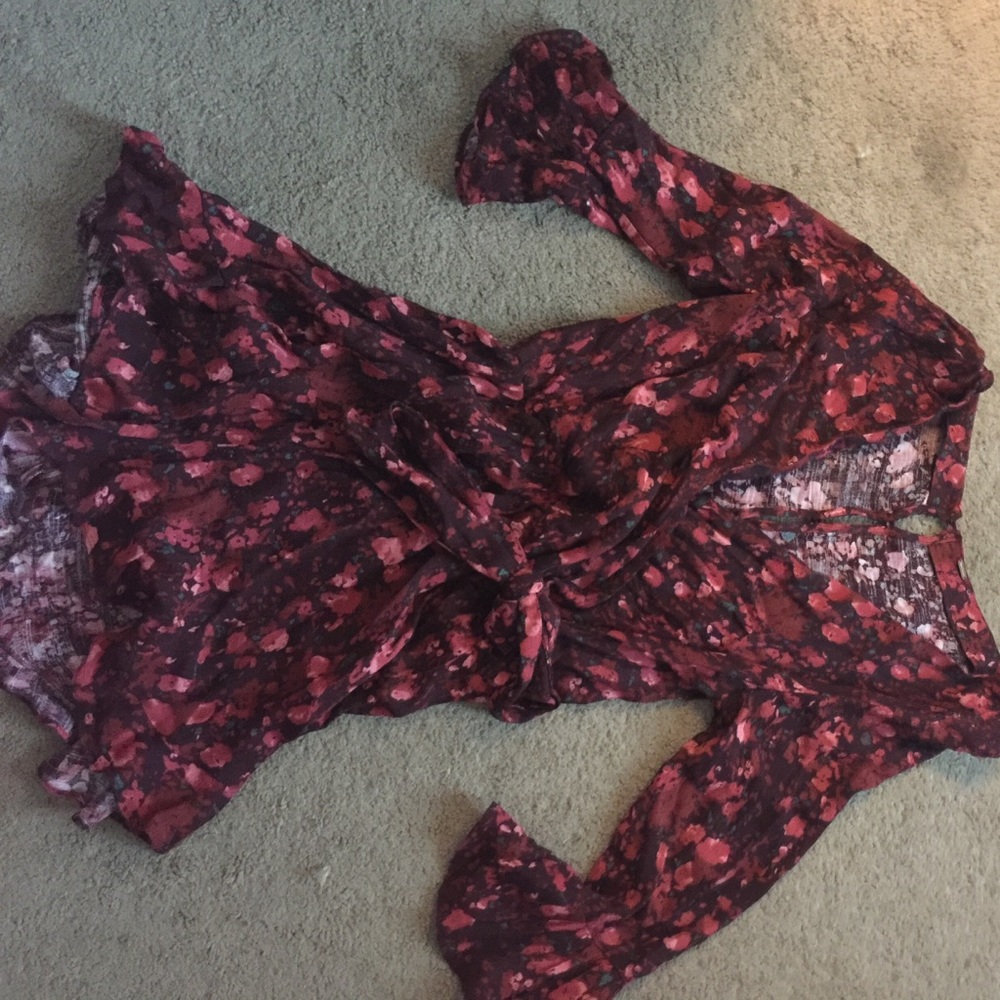 Floral Free People romper.