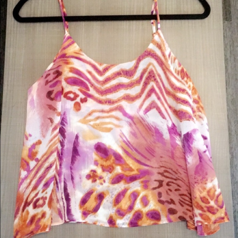 Purple and Gold Tiger Tank Top