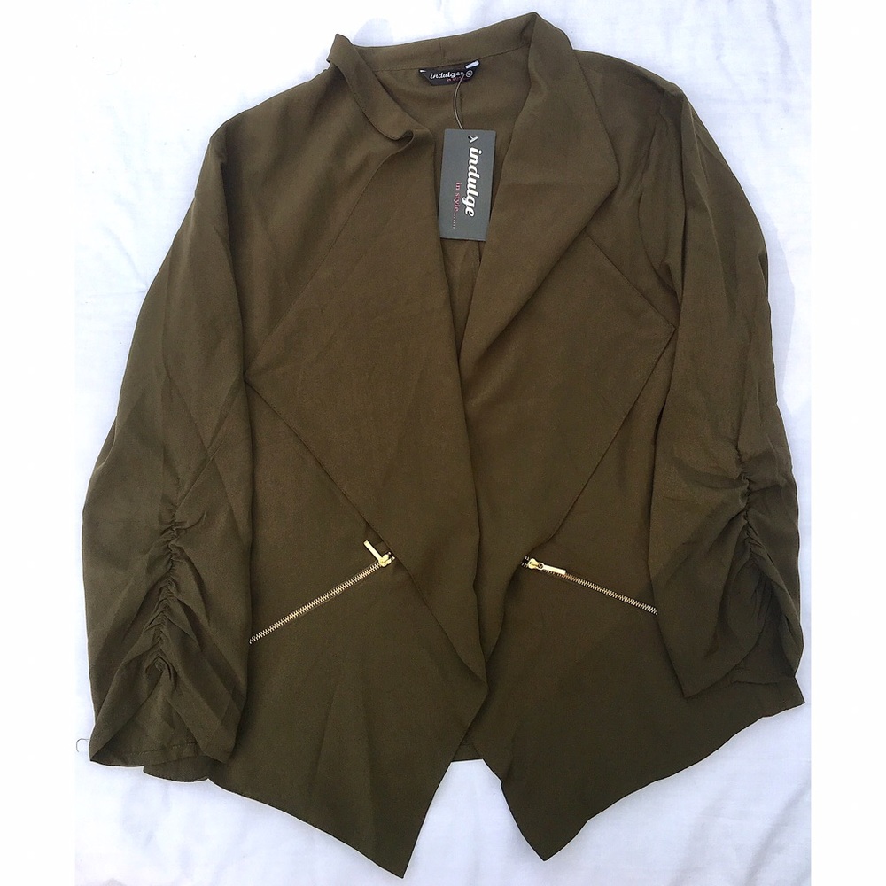 Indulge Army Green Jacket
