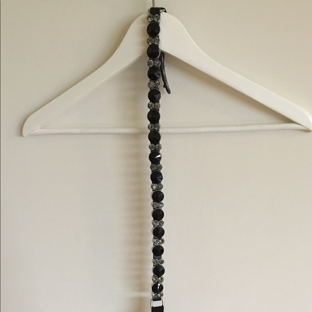 Bebe crystal waist stretch belt