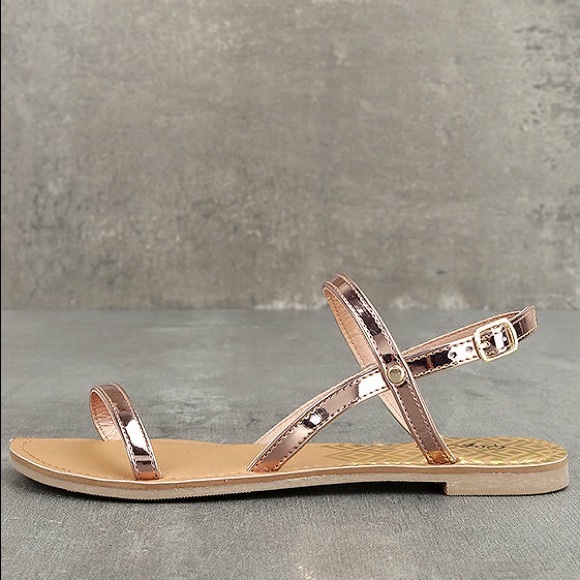 Rose Gold Sandals - Picture 3 of 3