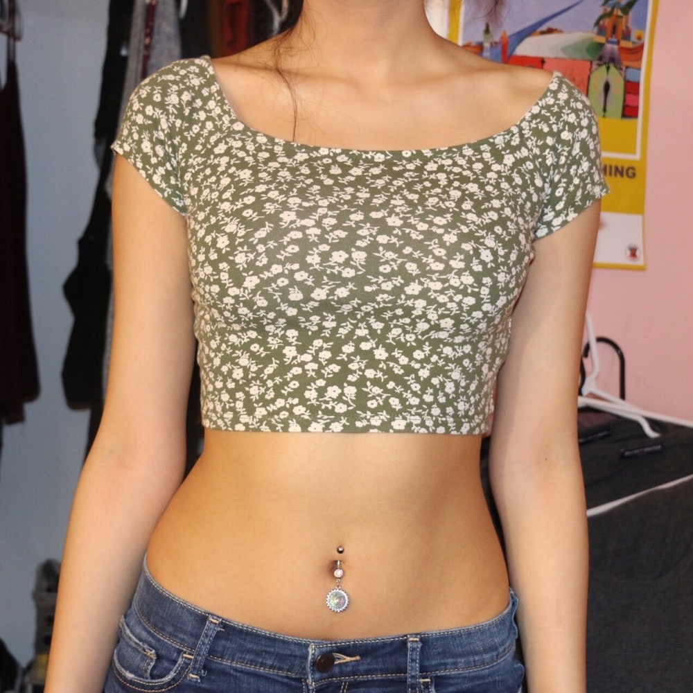 👾 Floral Print Crop Top 👾