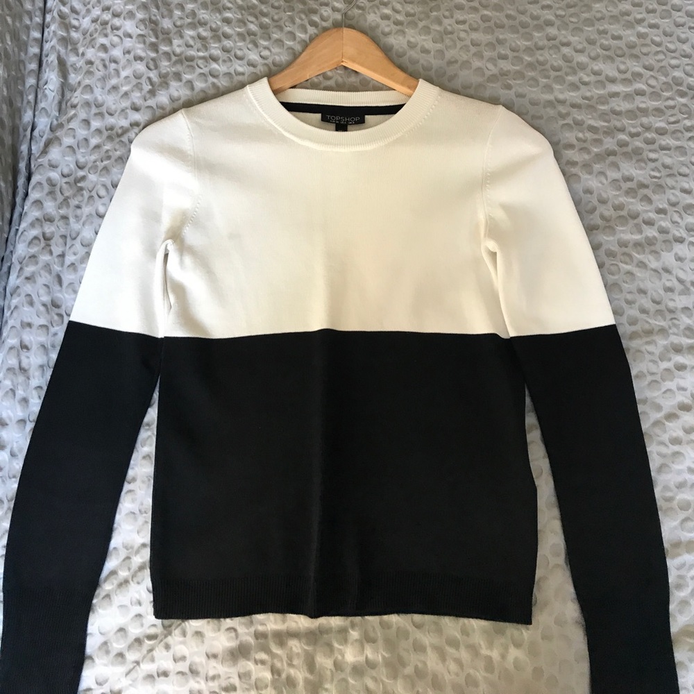 Topshop color block sweater