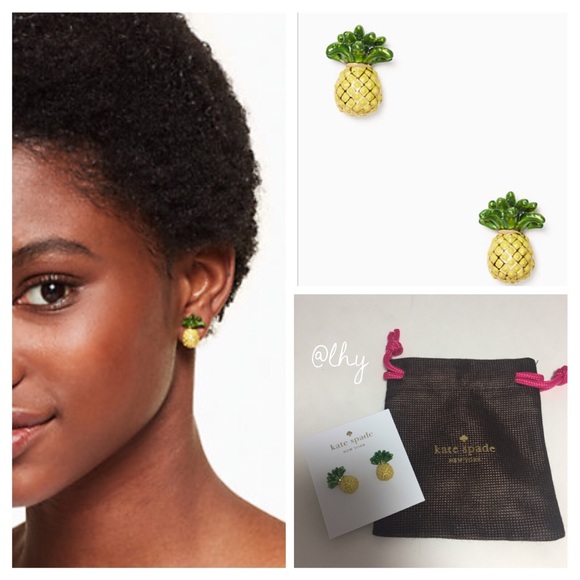 kate spade Jewelry - ❌SOLD❌ KATE SPADE PINEAPPLE STUD EARRINGS