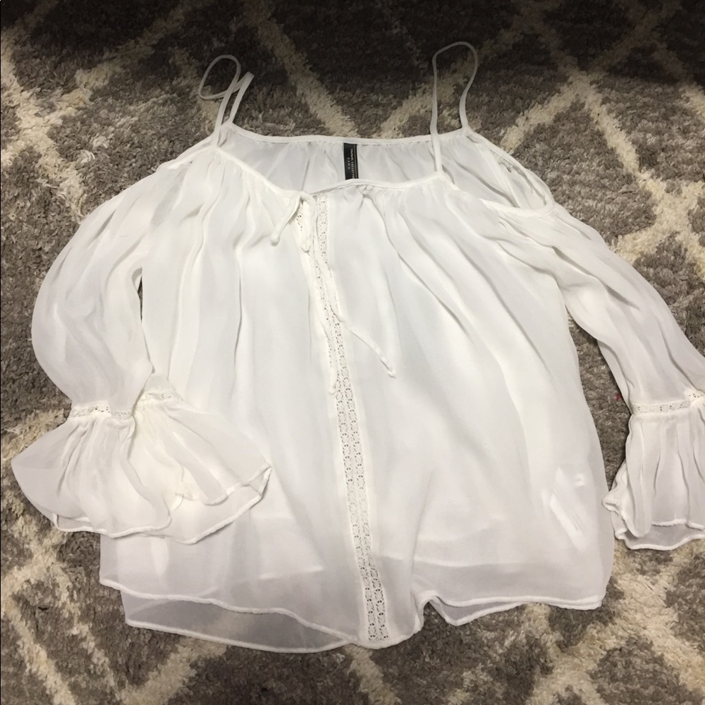 White off the shoulder blouse