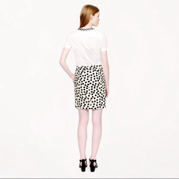 J Crew postage stamp Mini in scatter dot - Picture 4 of 8