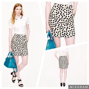 J Crew postage stamp Mini in scatter dot