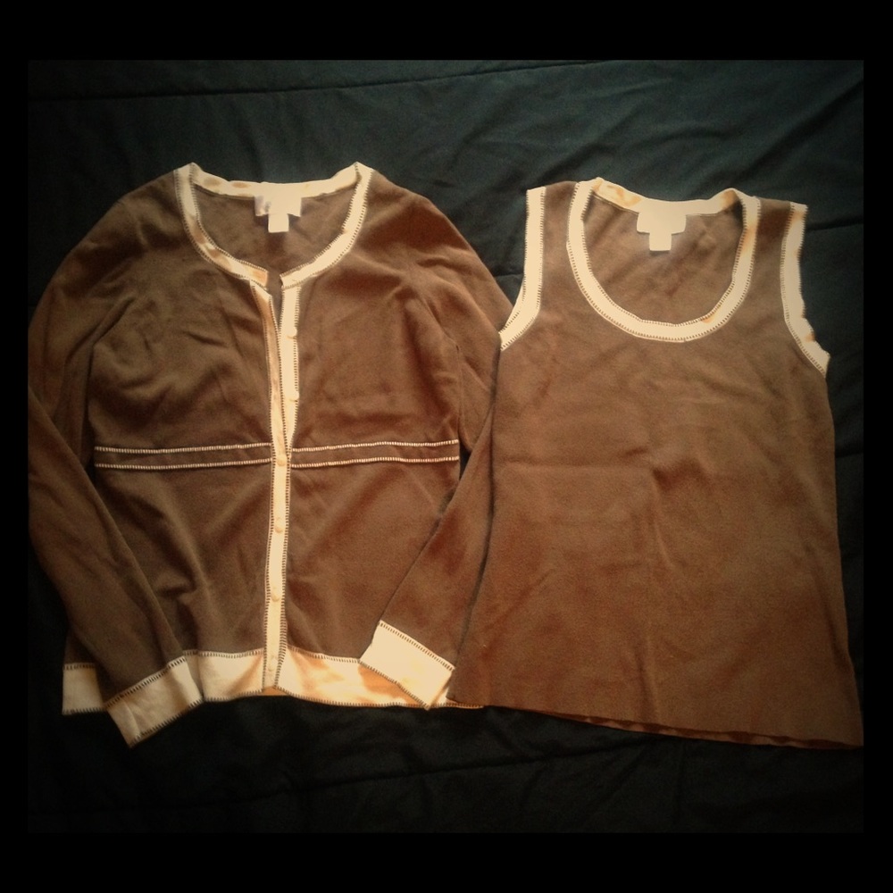 Women's sweater and camisole