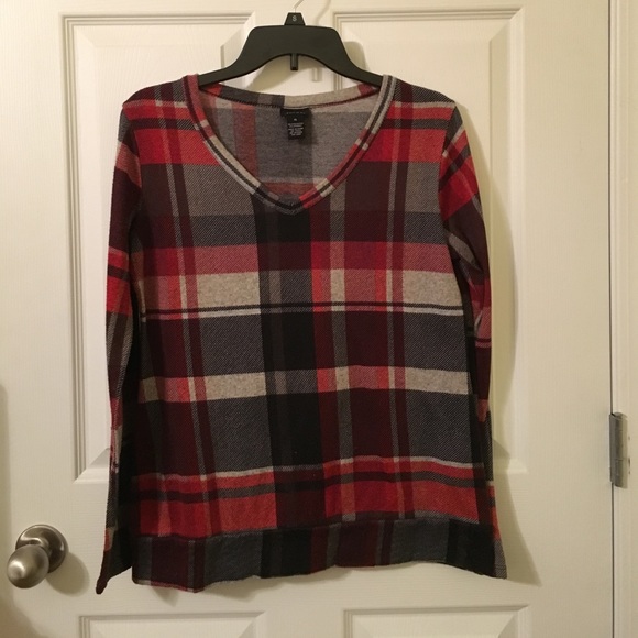 Rue 21 Plaid Sweater - Picture 1 of 3