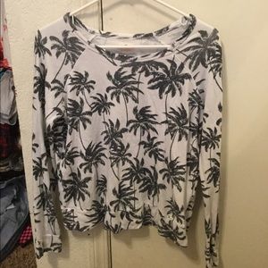 Long sleeve palm tree top