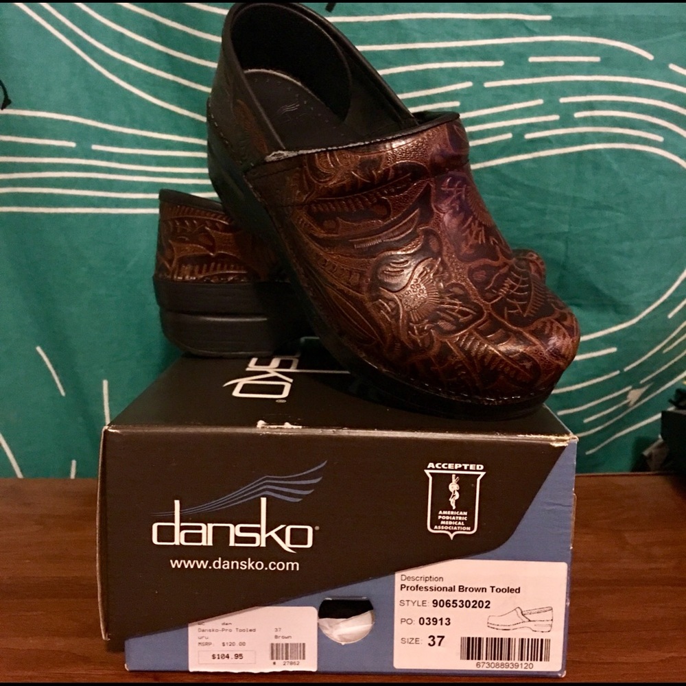 Professional Brown Tooled Dansko