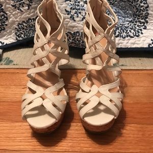 Just Fab Strappy Wedges