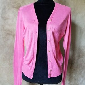 Jcrew cardigan in bubblegum pink