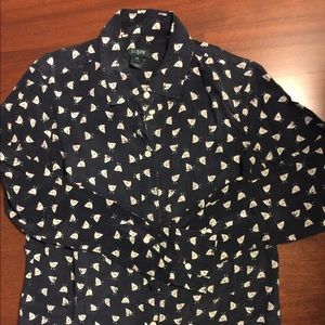 J.Crew Navy Blouse