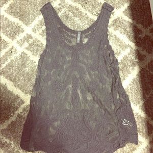 Sheer lace tank