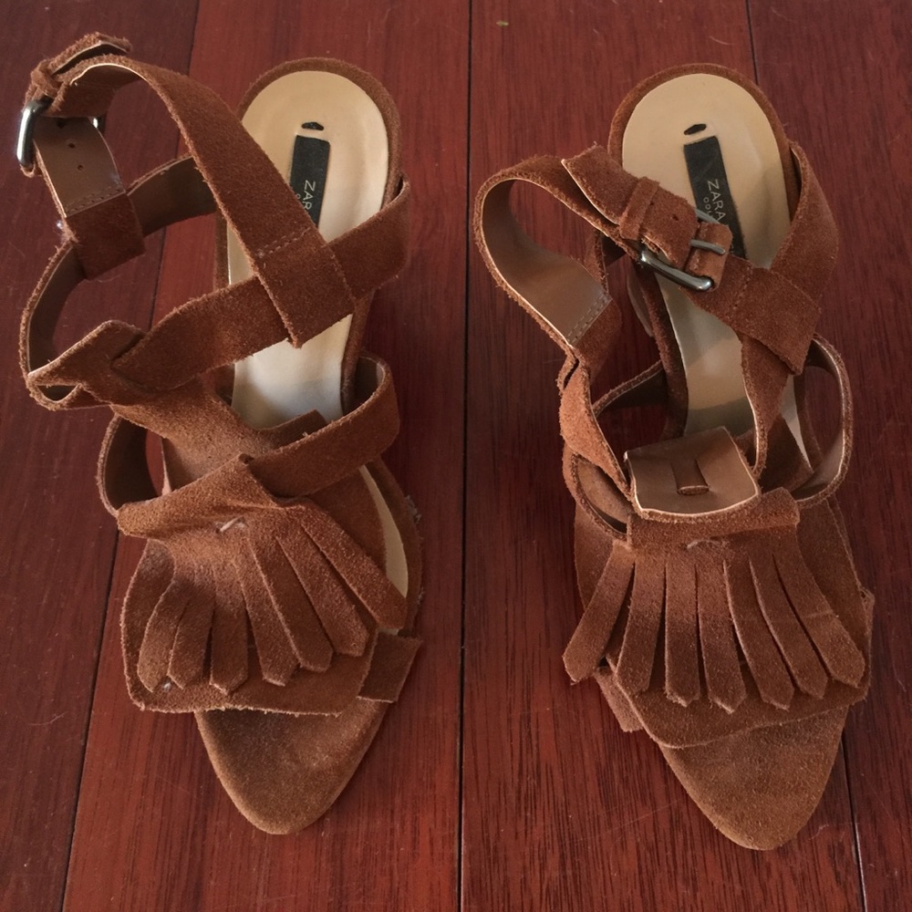 ZARA fringed Wedges