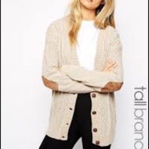 Cable knit cardigan