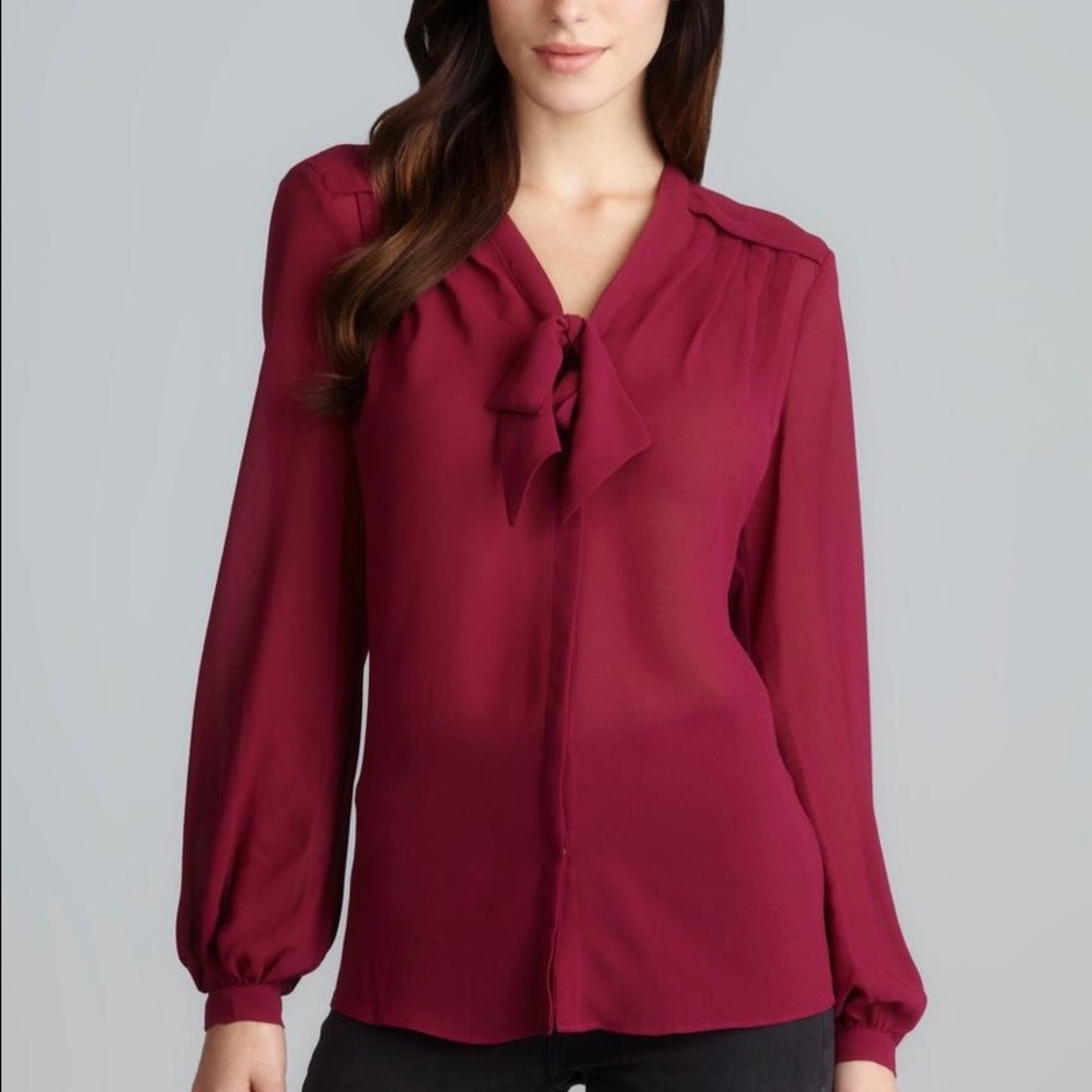 Cute Maroon Blouse