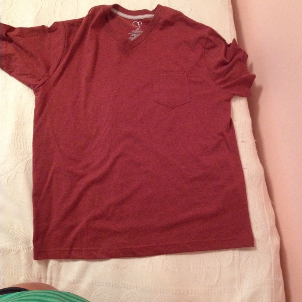 Men's OP Rusty colored V-neck Tshirt