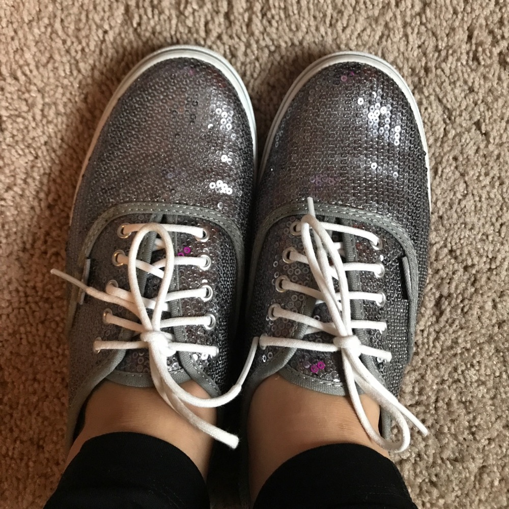 Sparkly Chrome VANS