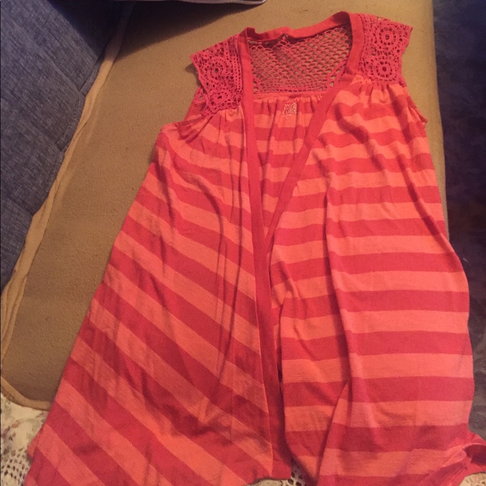 Cut sleeved cardigan
