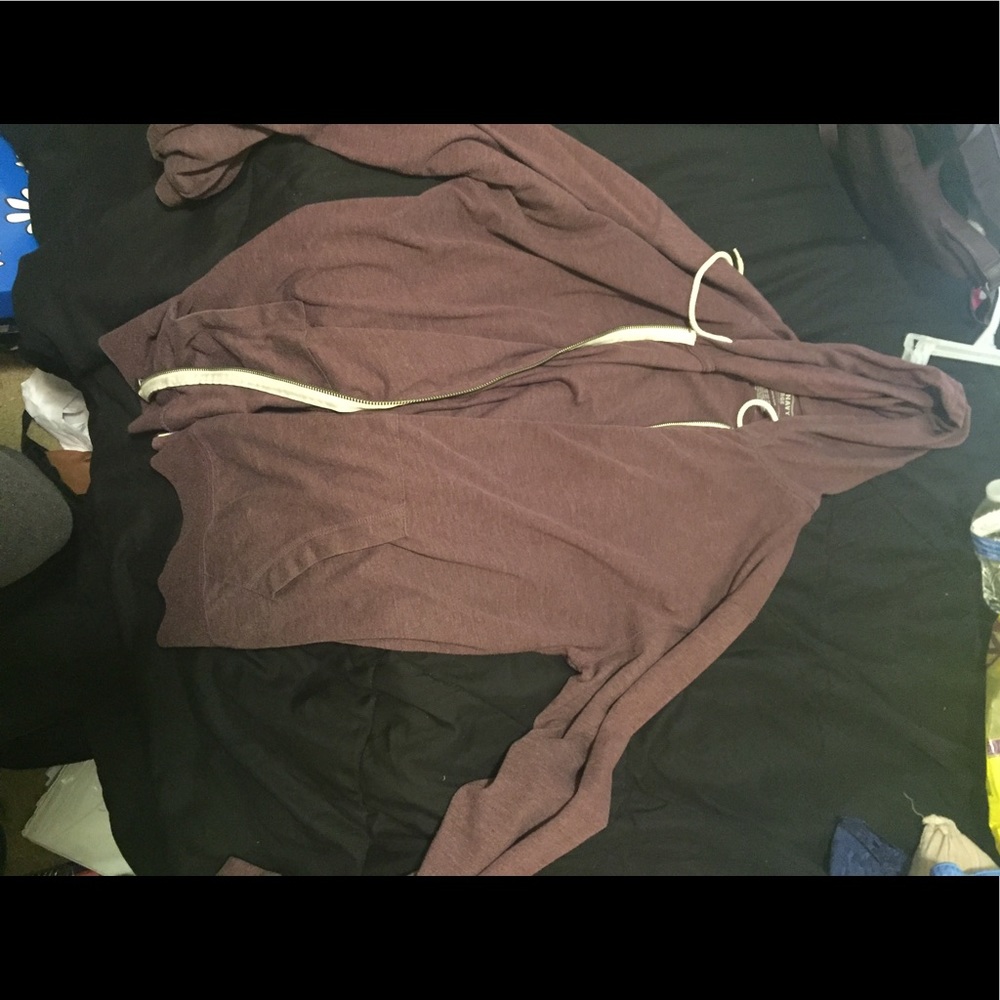 Thin purple hoodie