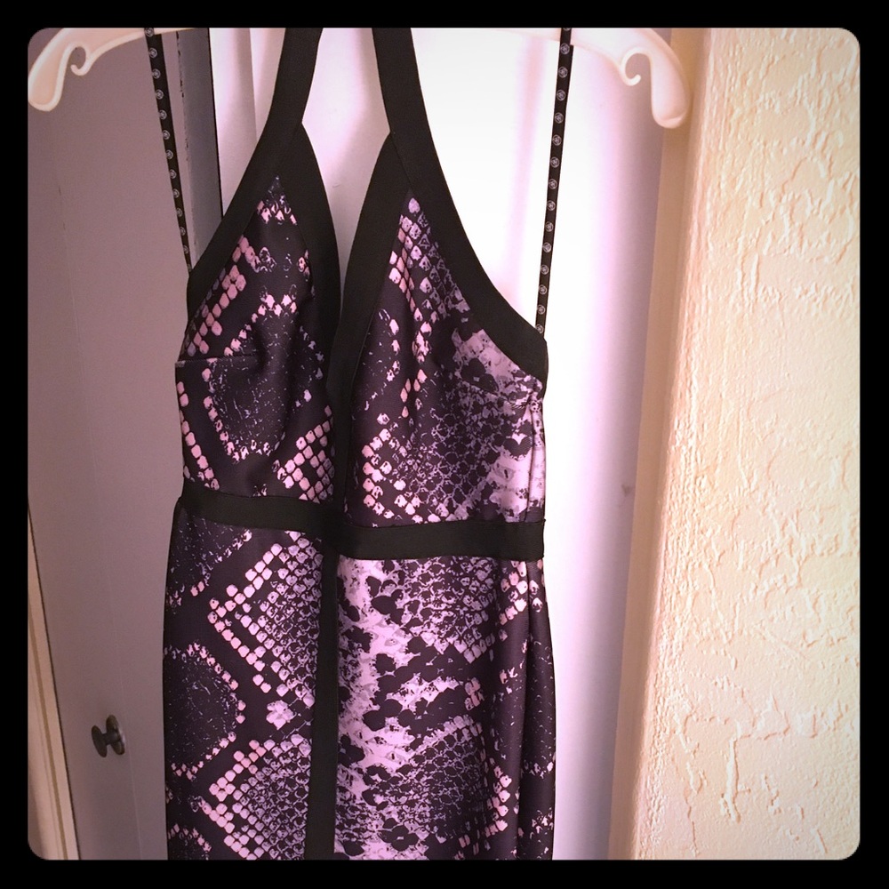 Snake print dress