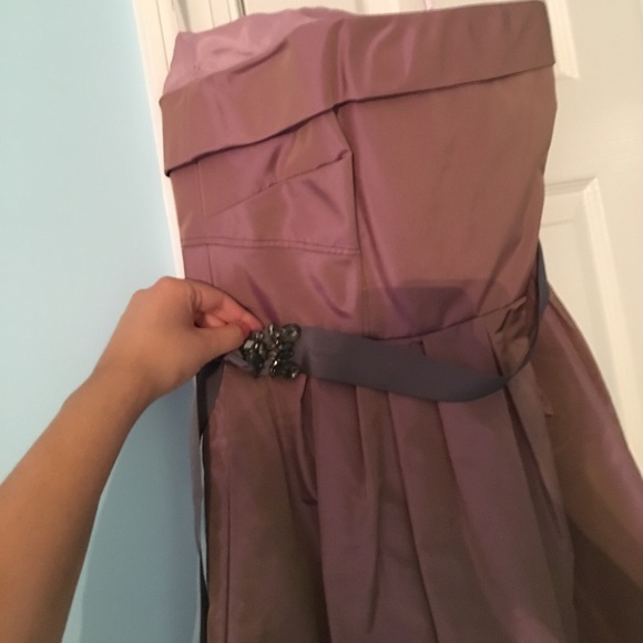 NWOT Vera Wang Rich lavender gown - Picture 2 of 4