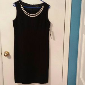 TAHARI Black Crepe Dress Size 8 , BNWT