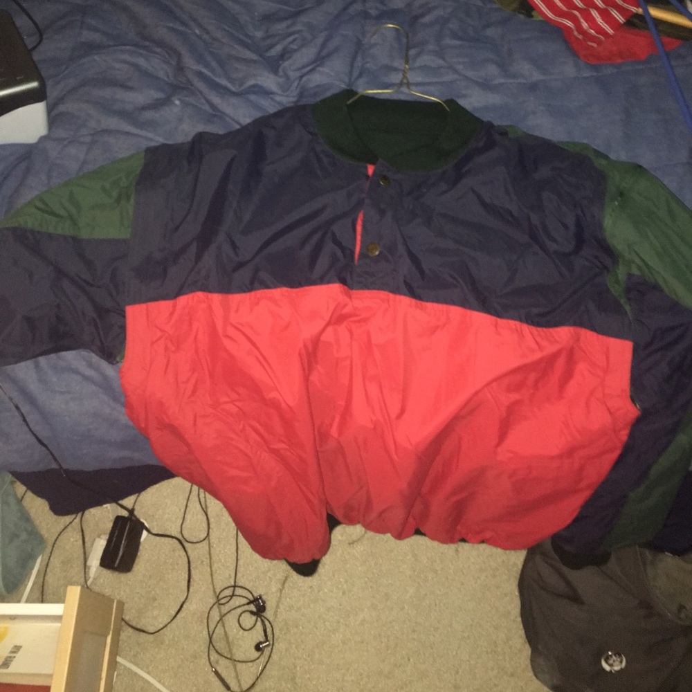 Bison Club heavy windbreaker. Arms come off/VEST
