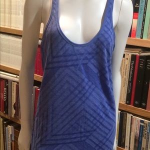 Blue Activewear with gathered straps in the back