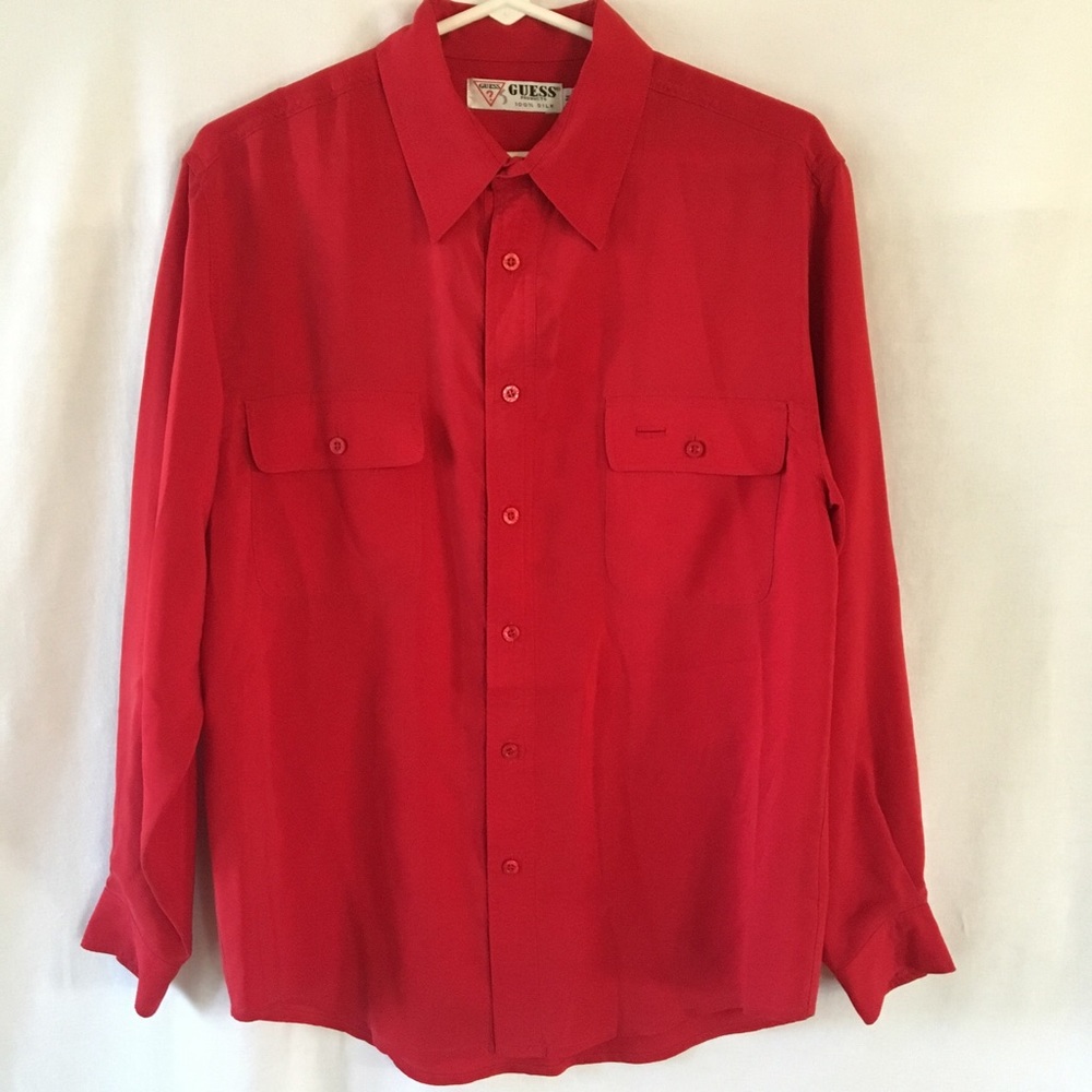 1 HR SALE!!! Silk Guess shirt