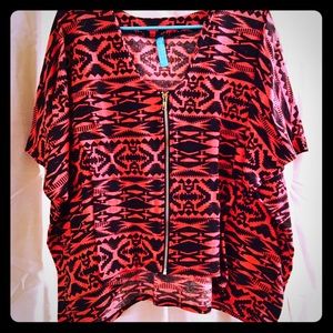 Francesca's Aztec Zip Top