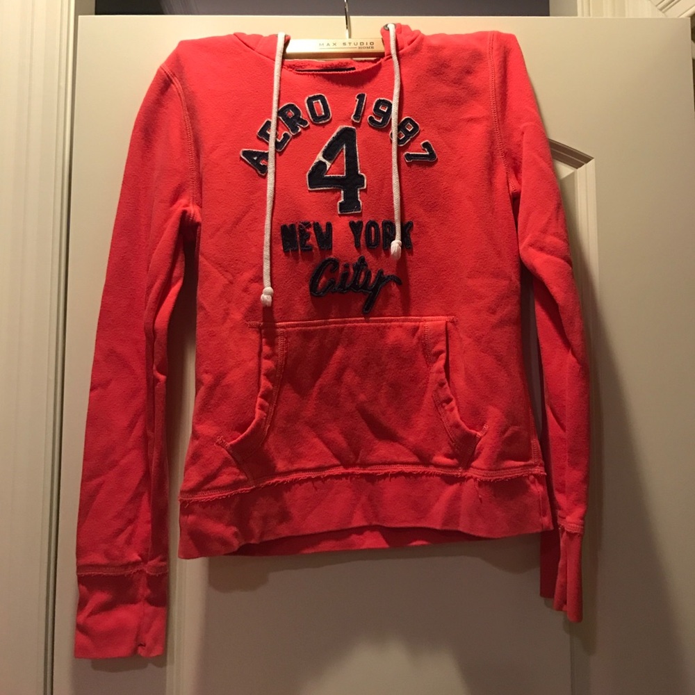 Junior Aeropostale Coral lightweight hoodie