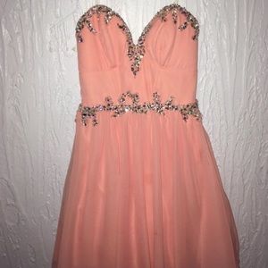 Peach dress