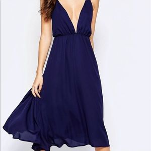 Cami Midi Dress With Deep Back worn once