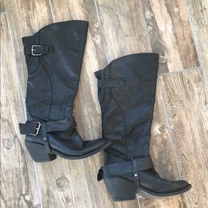 Leather Black Boots