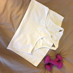 Lululemon White Racerback Tank