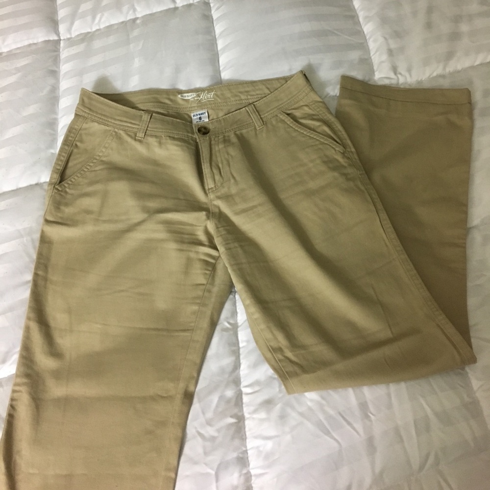 Wide leg khakis