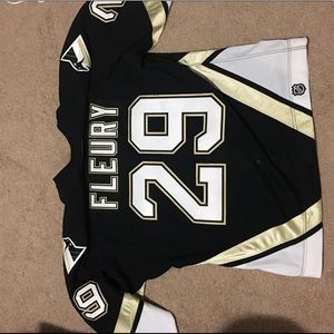 07'-08 On-ice Marc Andre Fleury Home Jersey