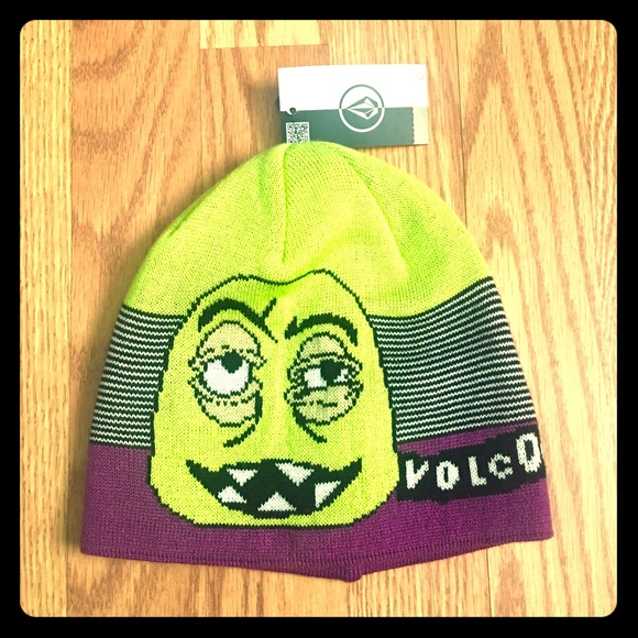 Volcom boys Halloween Monster Faces Beanie Hat - Picture 1 of 4