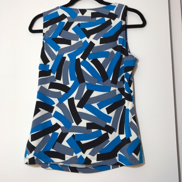 Calvin Klein mix Strips Sleeveless Blouse - Picture 5 of 7