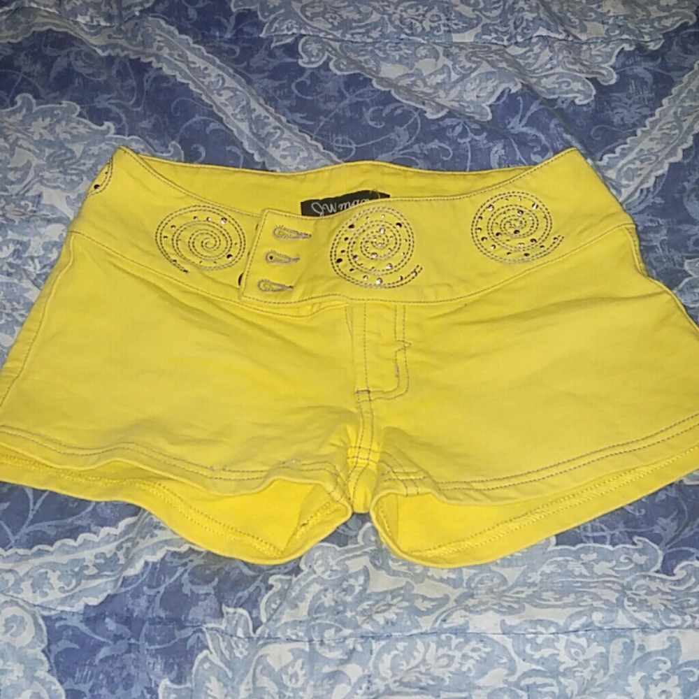 Yellow shorts